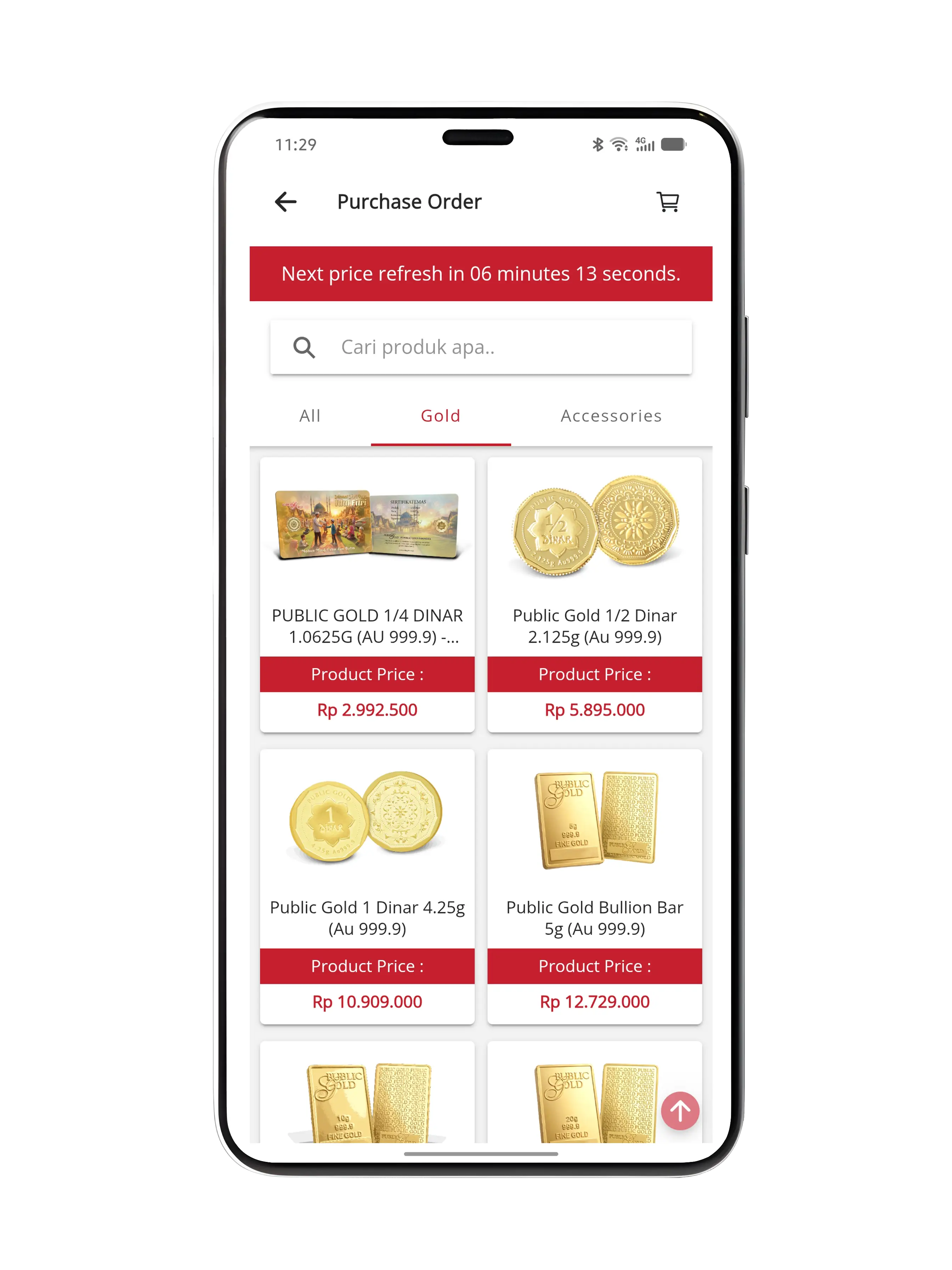 Aplikasi Public Gold Indonesia